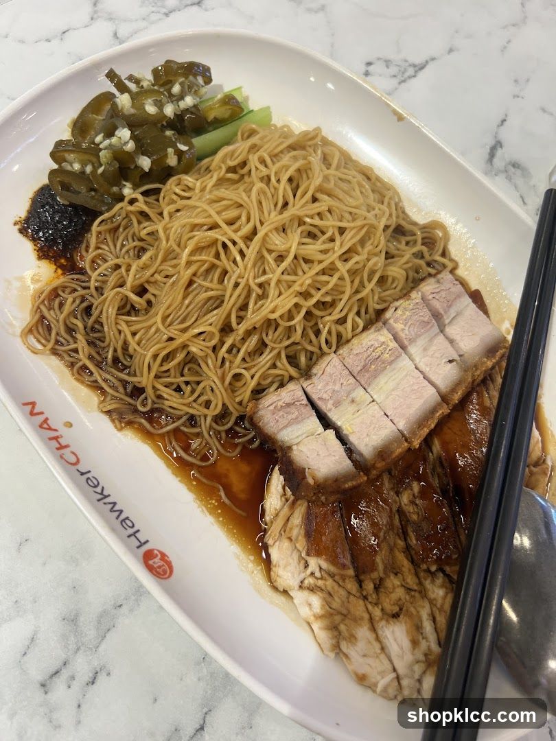 Hawker Chan Noodle Dish