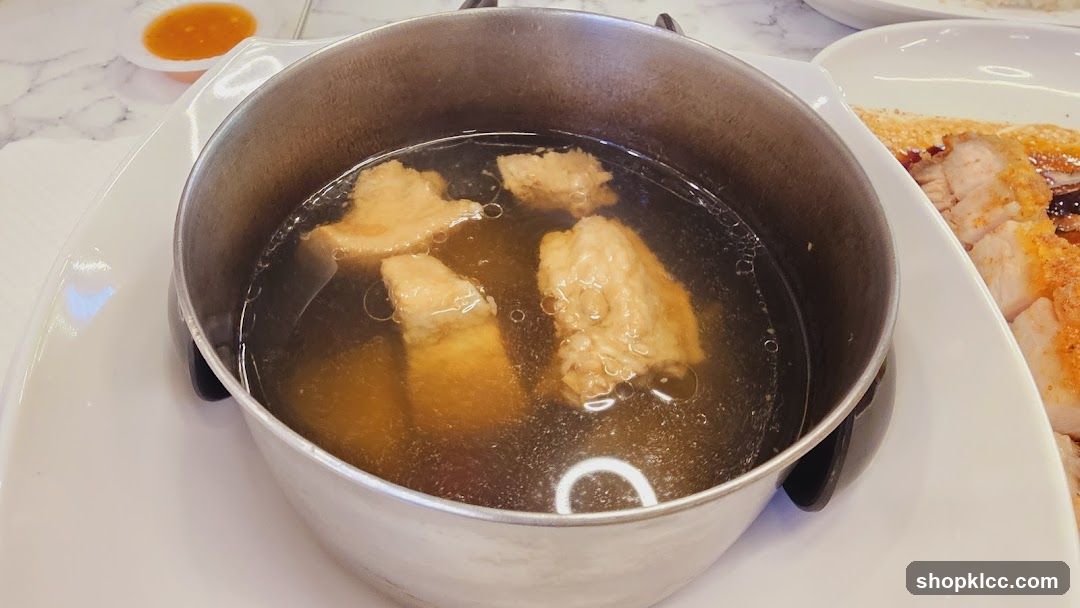 Soup with Meatballs and Roasted Pork