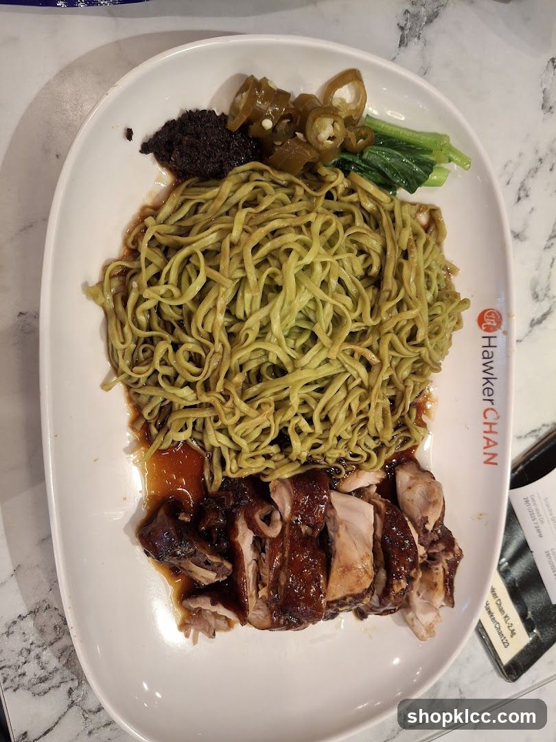 Hawker Chan Noodle Dish