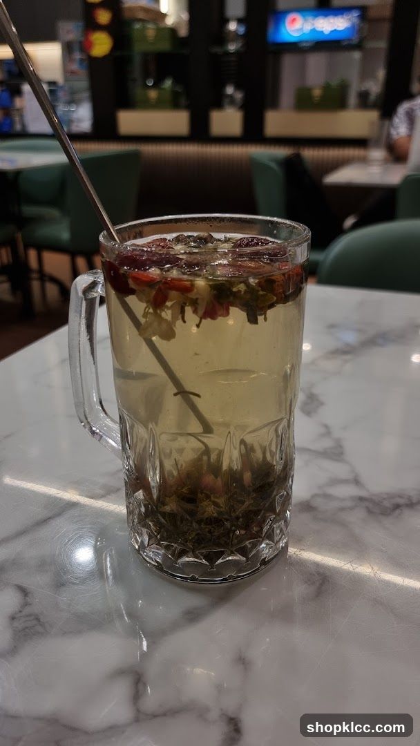 Herbal Tea in Glass Mug