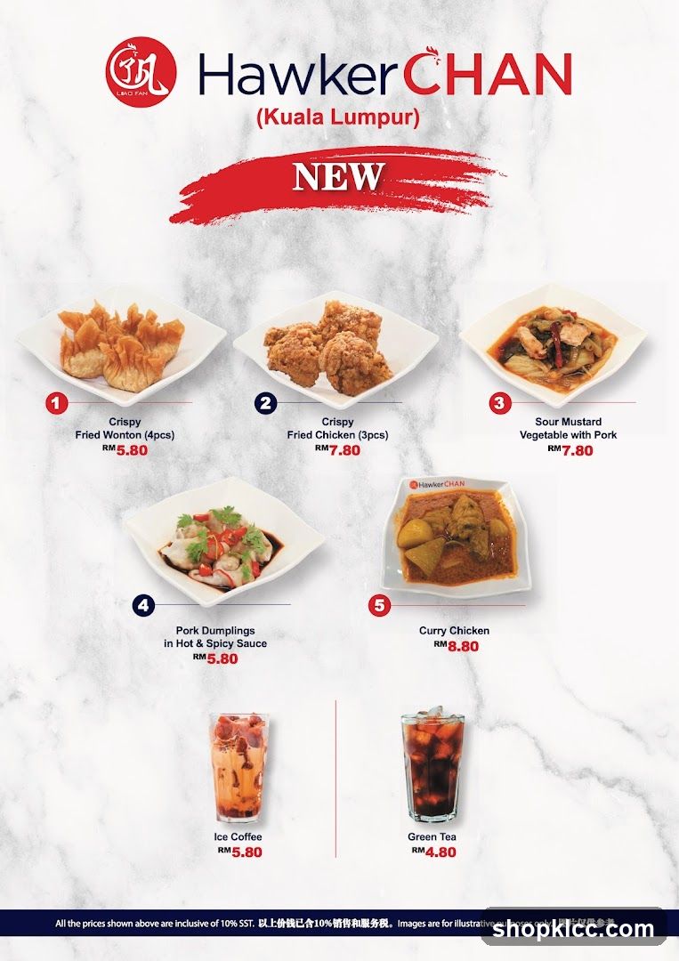 Hawker Chan (Kuala Lumpur) New Menu