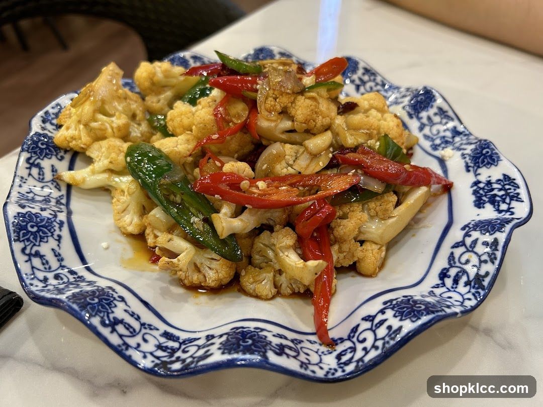 Stir-fried Cauliflower with Peppers