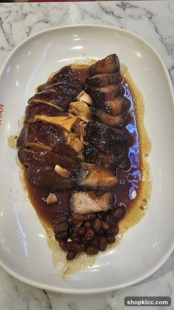 Sliced Roasted Meat with Beans