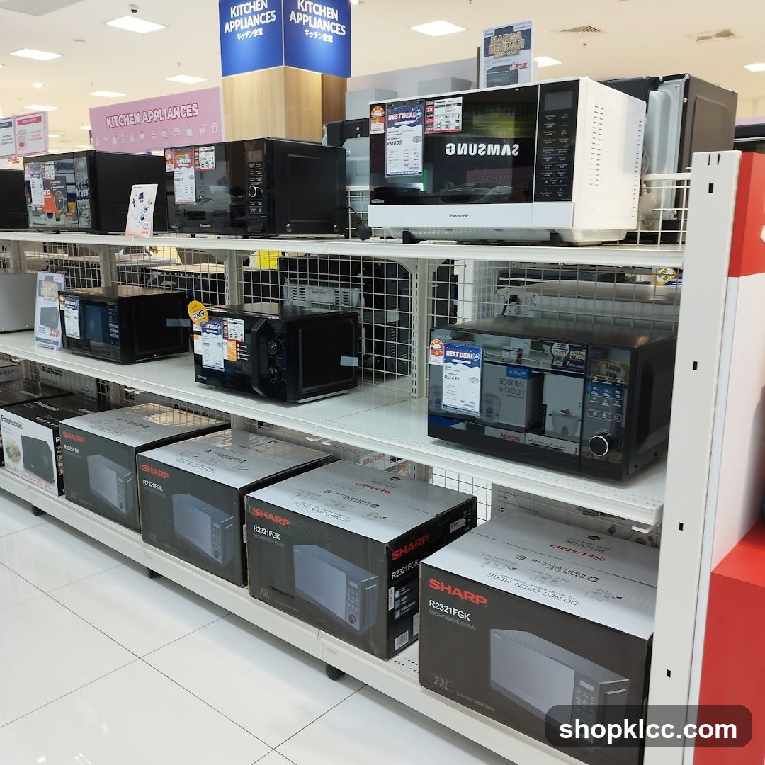 Microwave Oven Display in Store