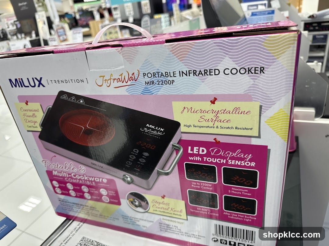 Milux Portable Infrared Cooker Box