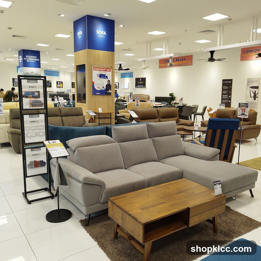 Sofa Store Interior Display