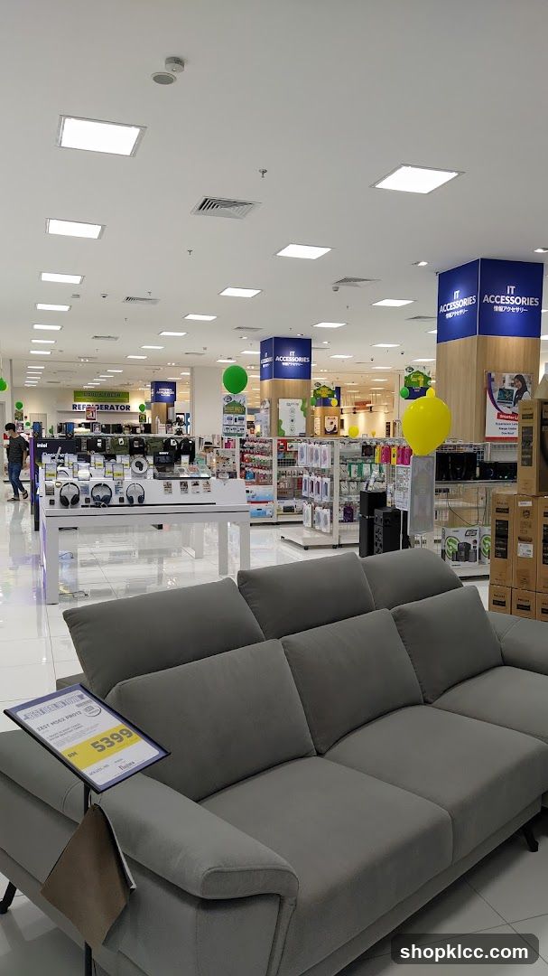Interior of Electronics and Furniture Store