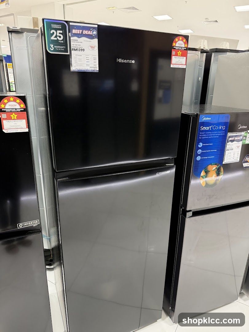 Refrigerator Display in Store