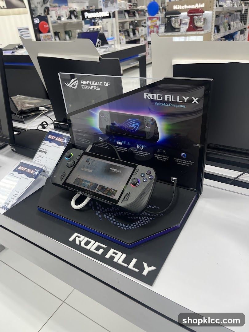 ROG Ally X Display in Store