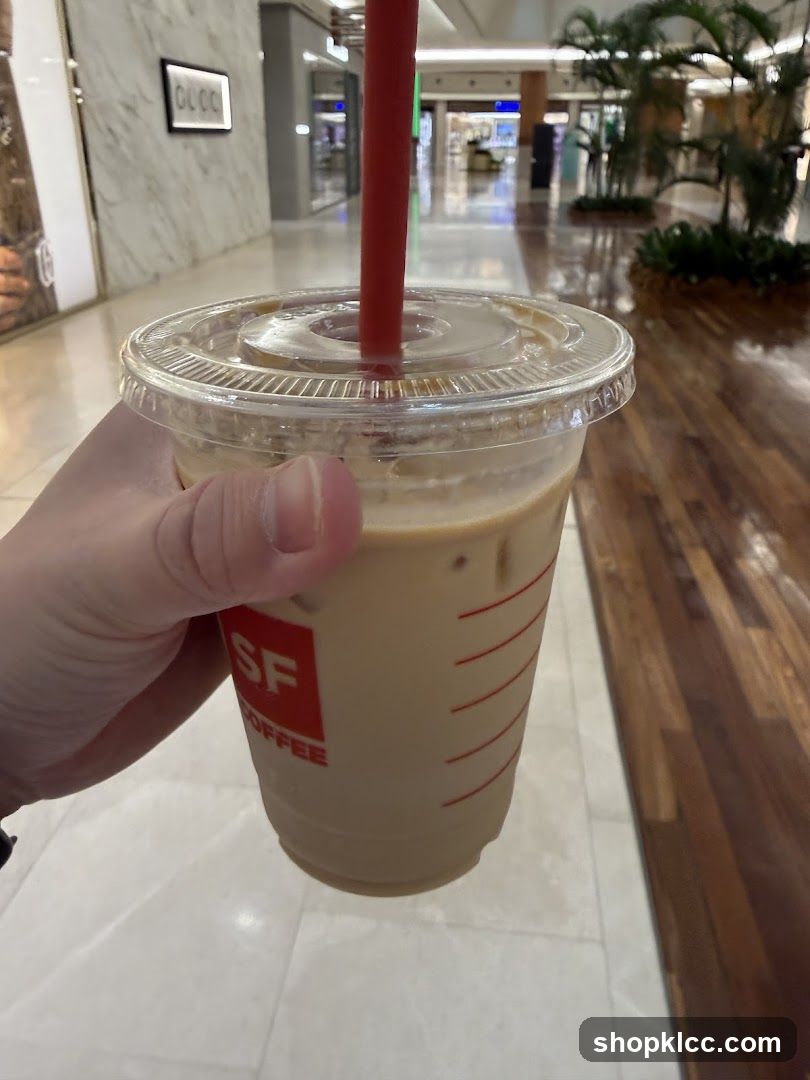 Iced Coffee in a Branded Cup