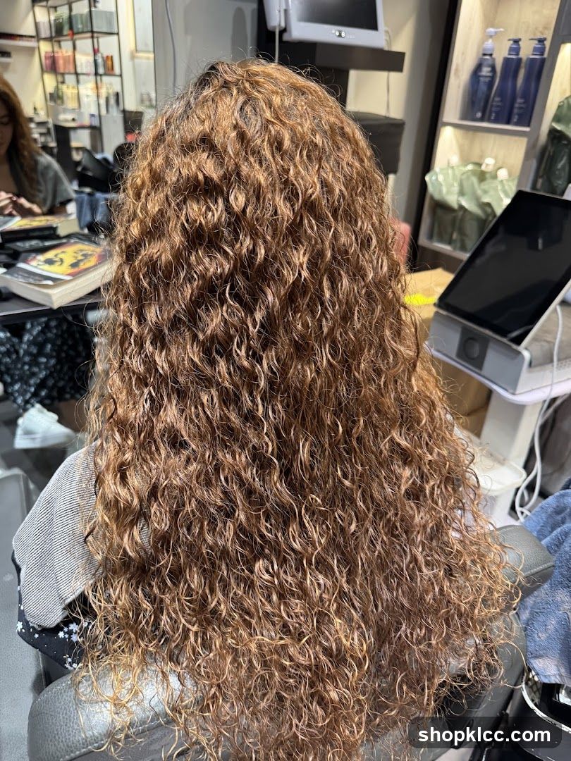 Salon Interior with Curly Hair