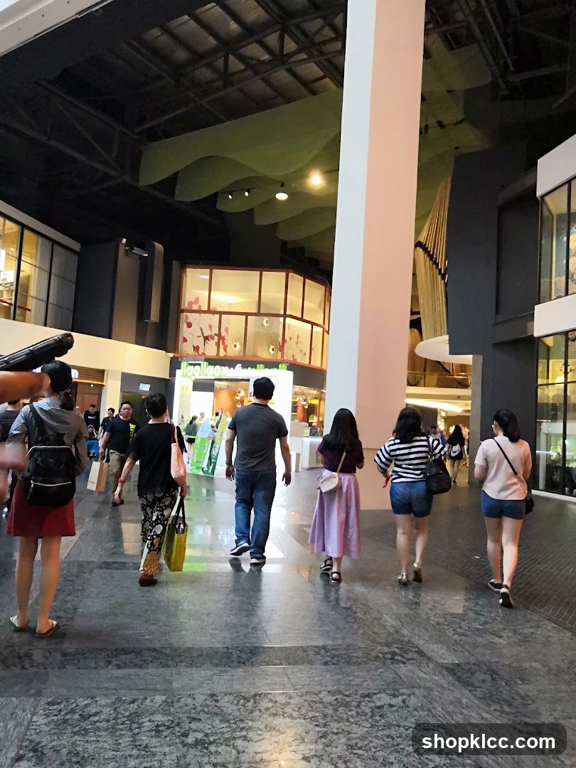 People walking in a mall