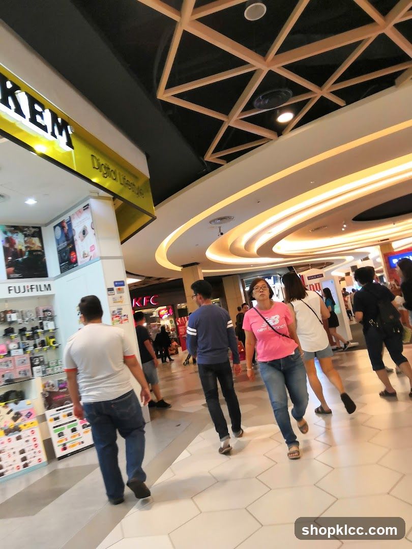 People walking in a mall