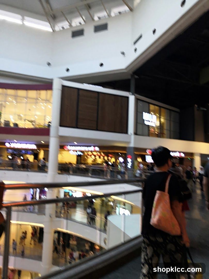 Mall Interior with Shoppers