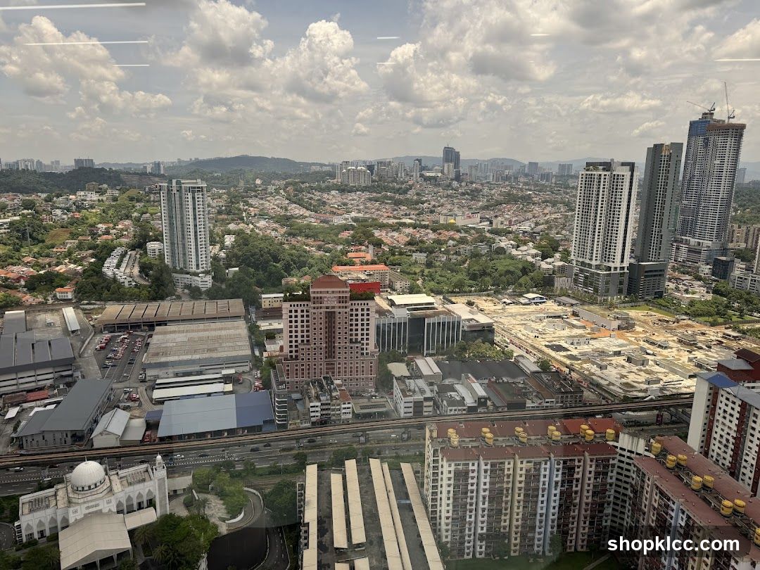 Cityscape with Buildings and Greenery