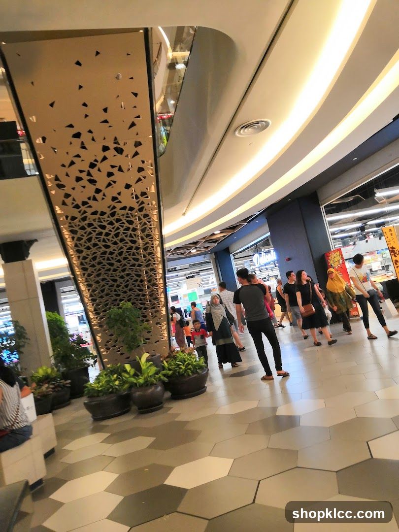 People walking in a mall