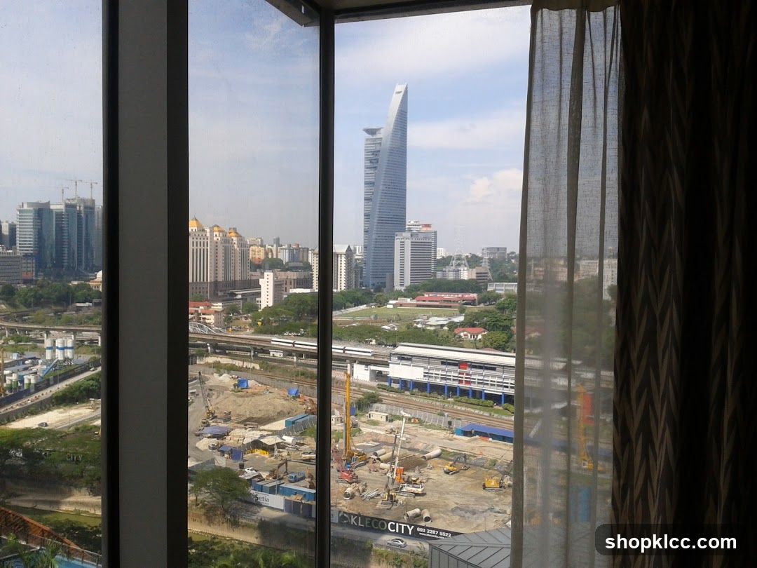 Cityscape View from Window