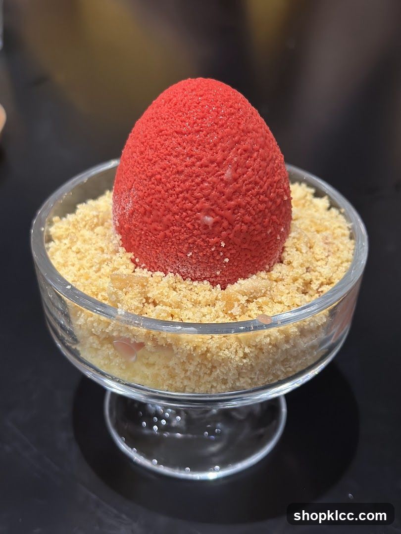 Dessert in a glass bowl