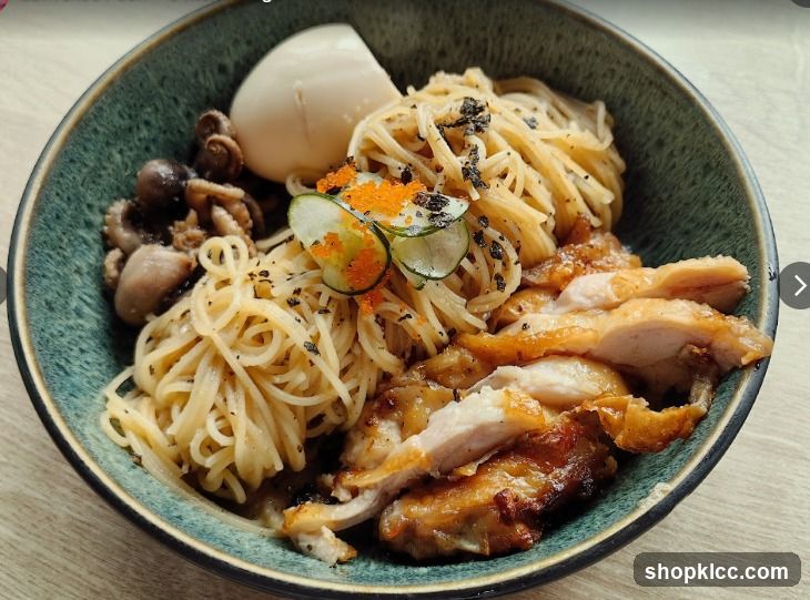 Noodle Bowl with Chicken and Octopus