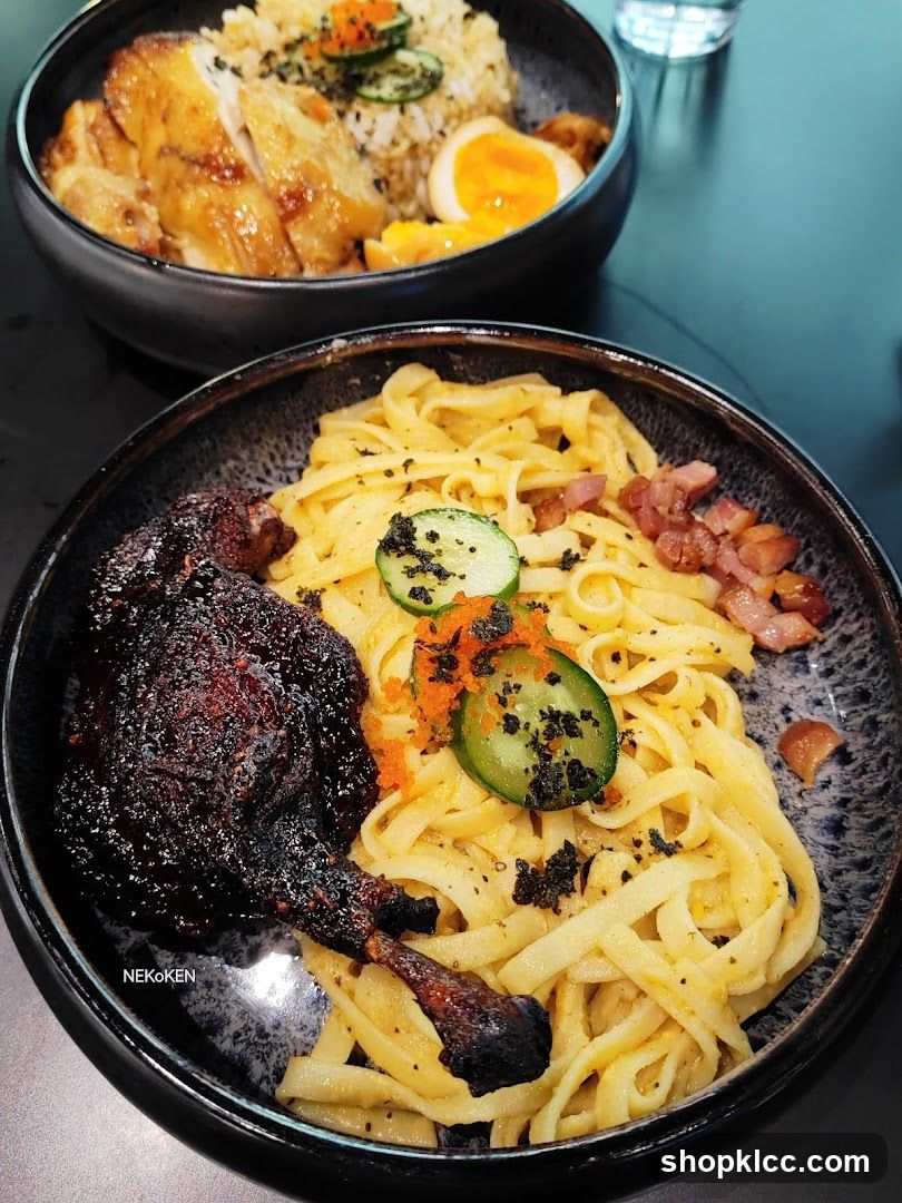 Two Bowls of Food