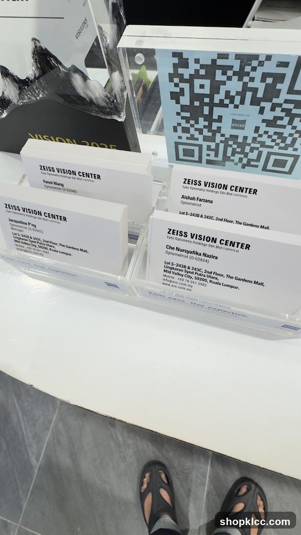 Zeiss Vision Center Business Cards