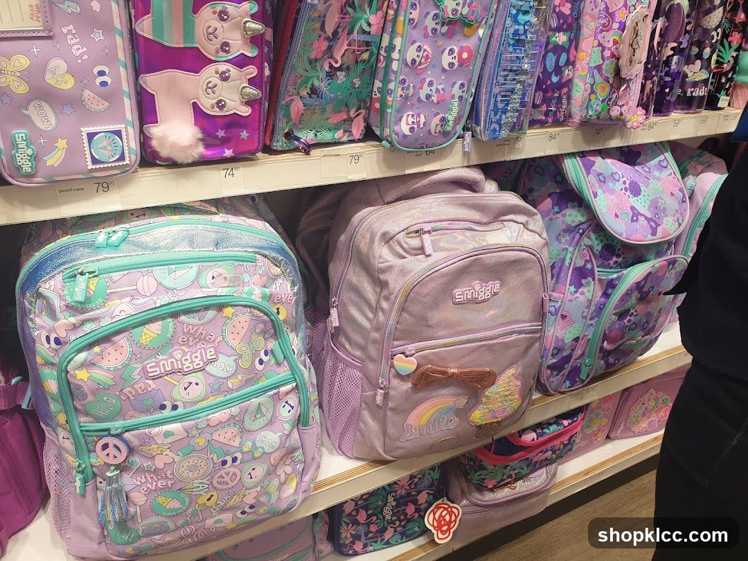 Smiggle Backpacks and Pencil Cases
