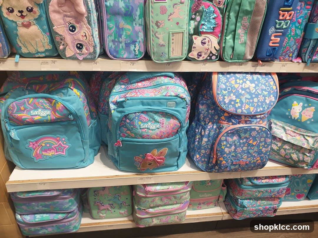 Smiggle Backpacks and Lunchboxes