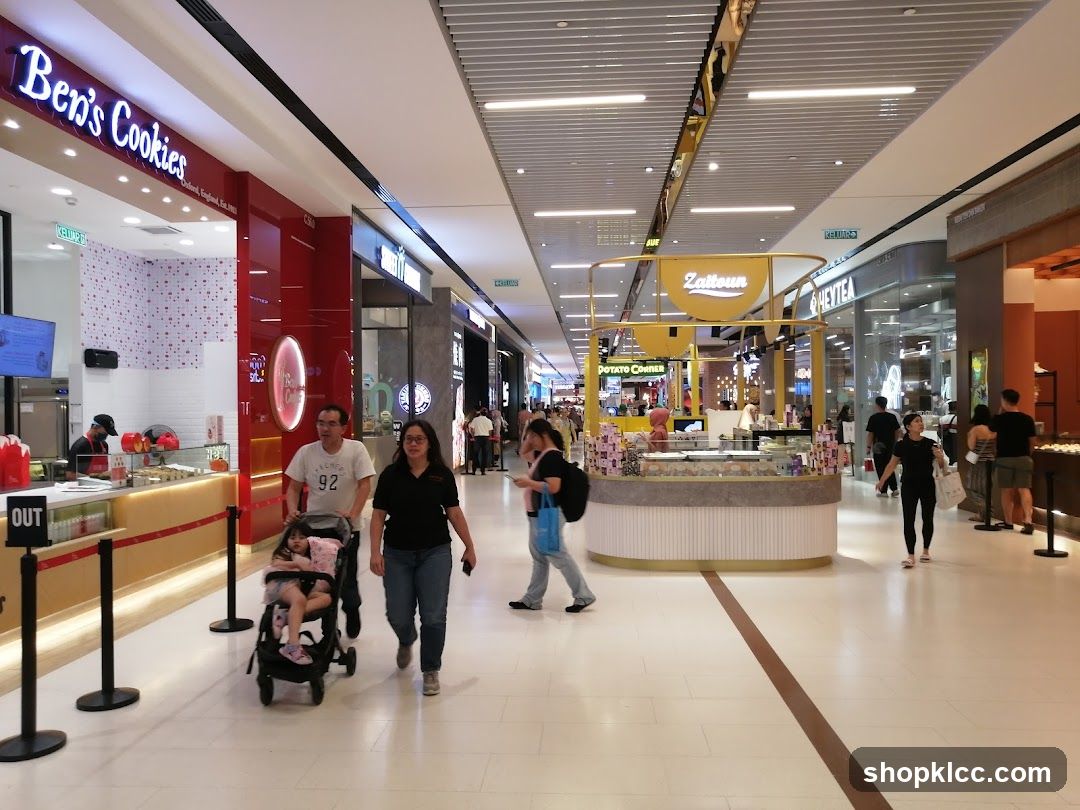 Mall Interior with Shops