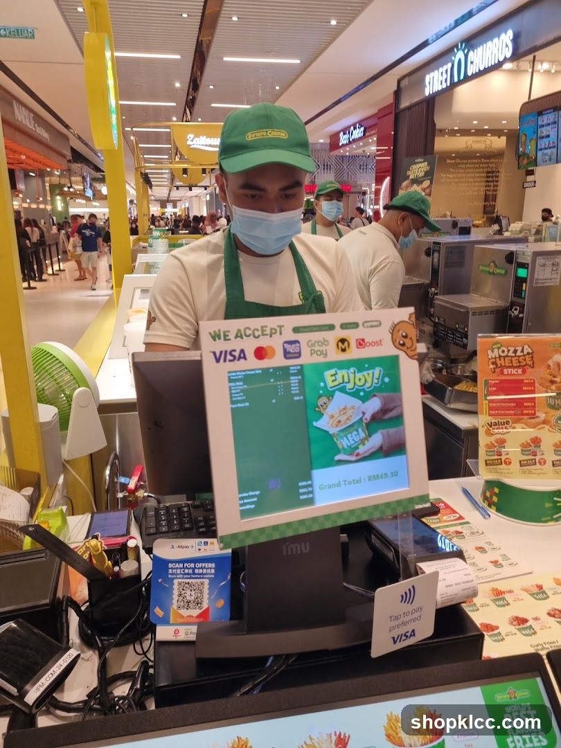 Cashier at Potato Corner