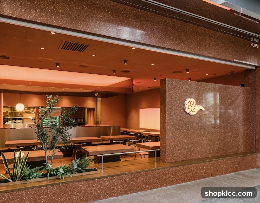 Modern Restaurant Interior with Cloud Logo