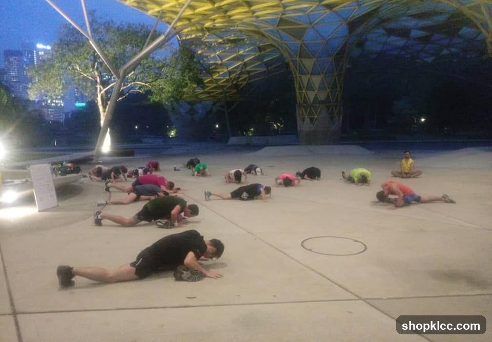 Evening Group Stretch Session