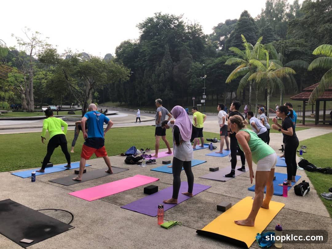 Outdoor Yoga Session in Park