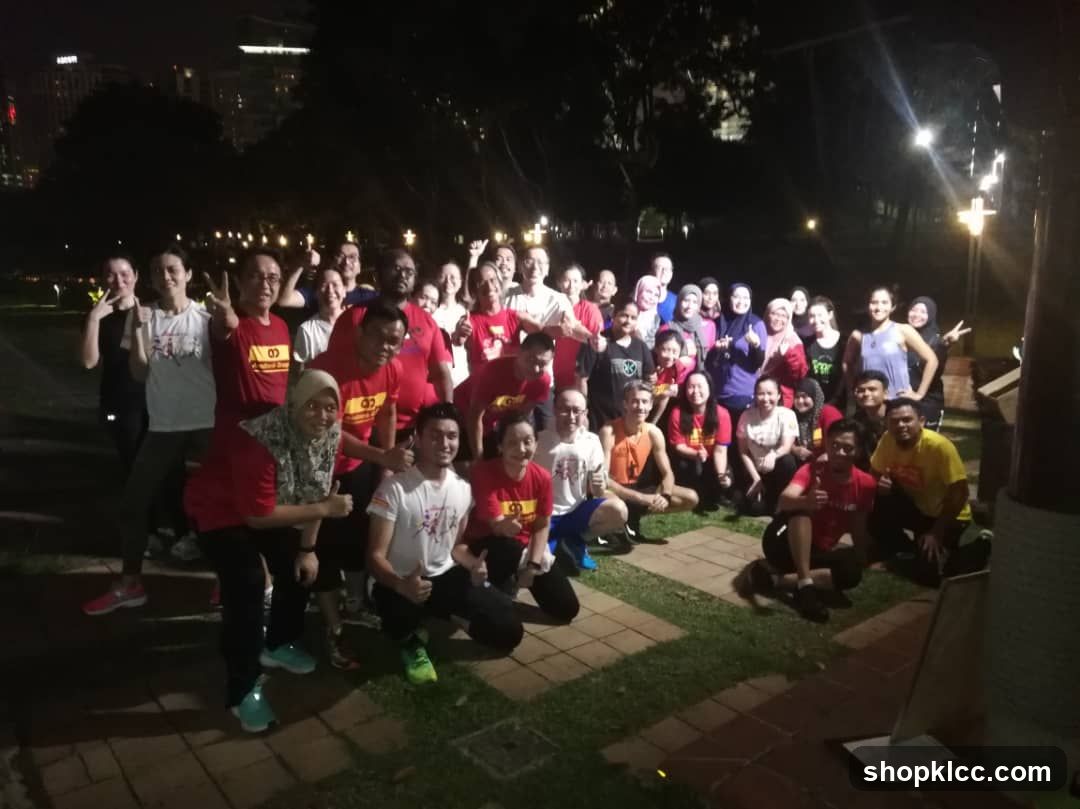 Group Photo at Night