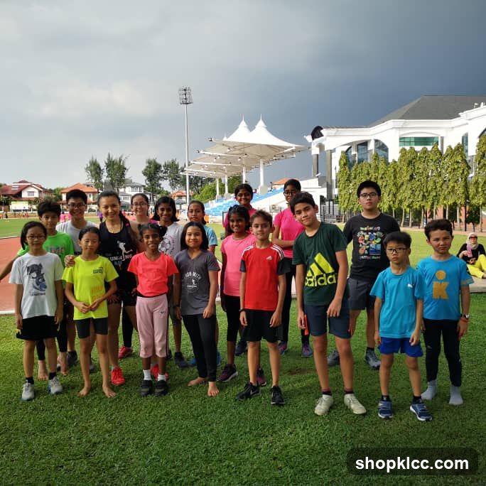 Group of children on a sports field
