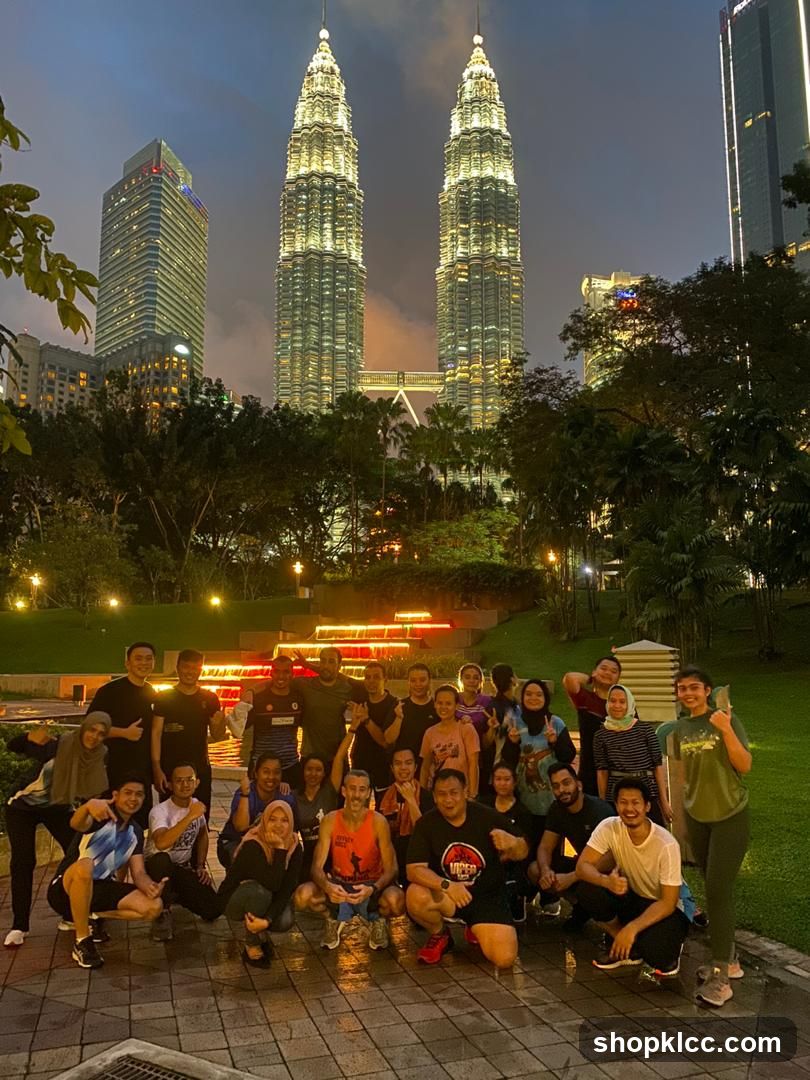 Group photo in front of Petronas Twin Towers