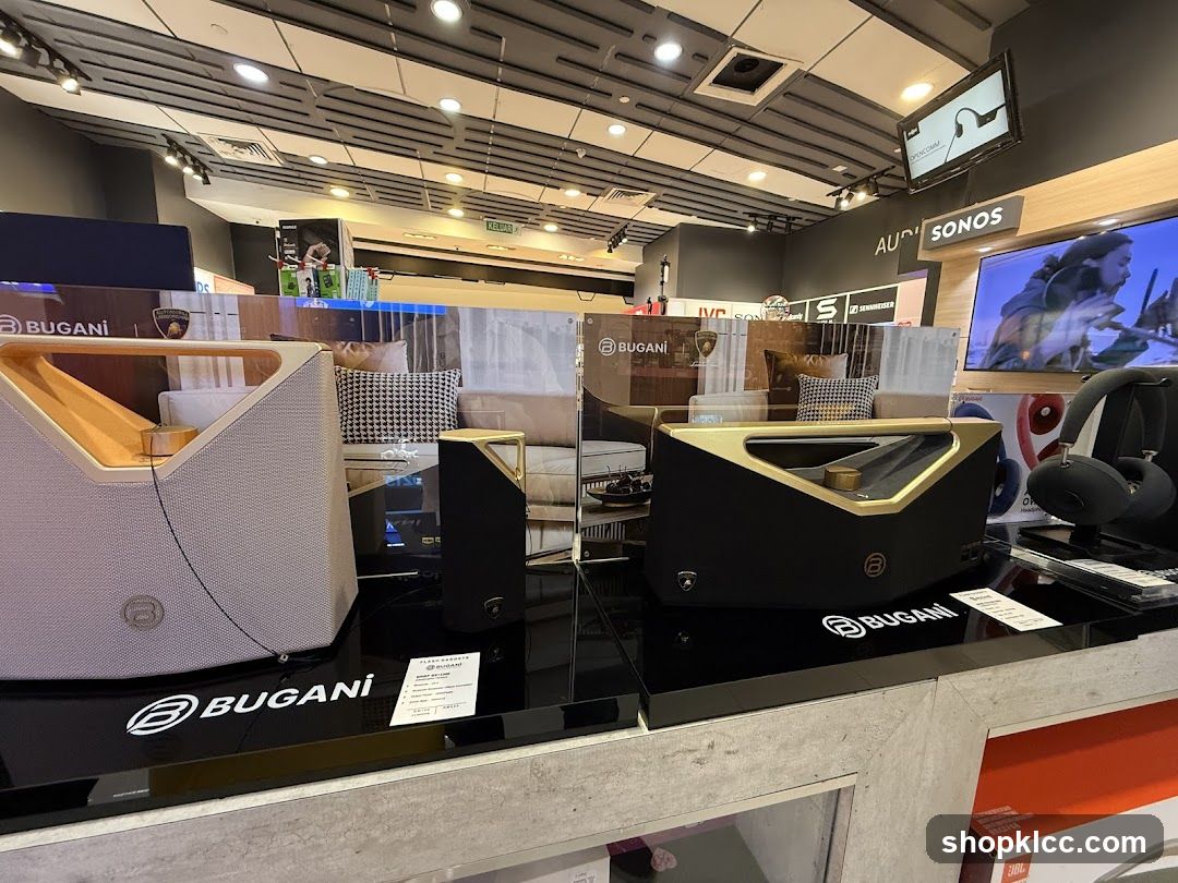 Bugani Audio Equipment Display