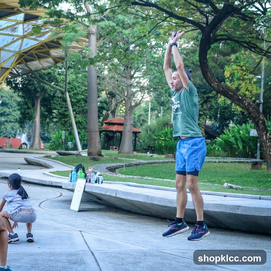 Outdoor Fitness Activity in Park