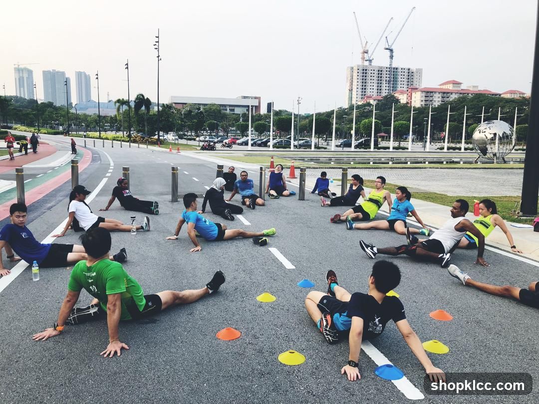 Outdoor Group Stretching Session