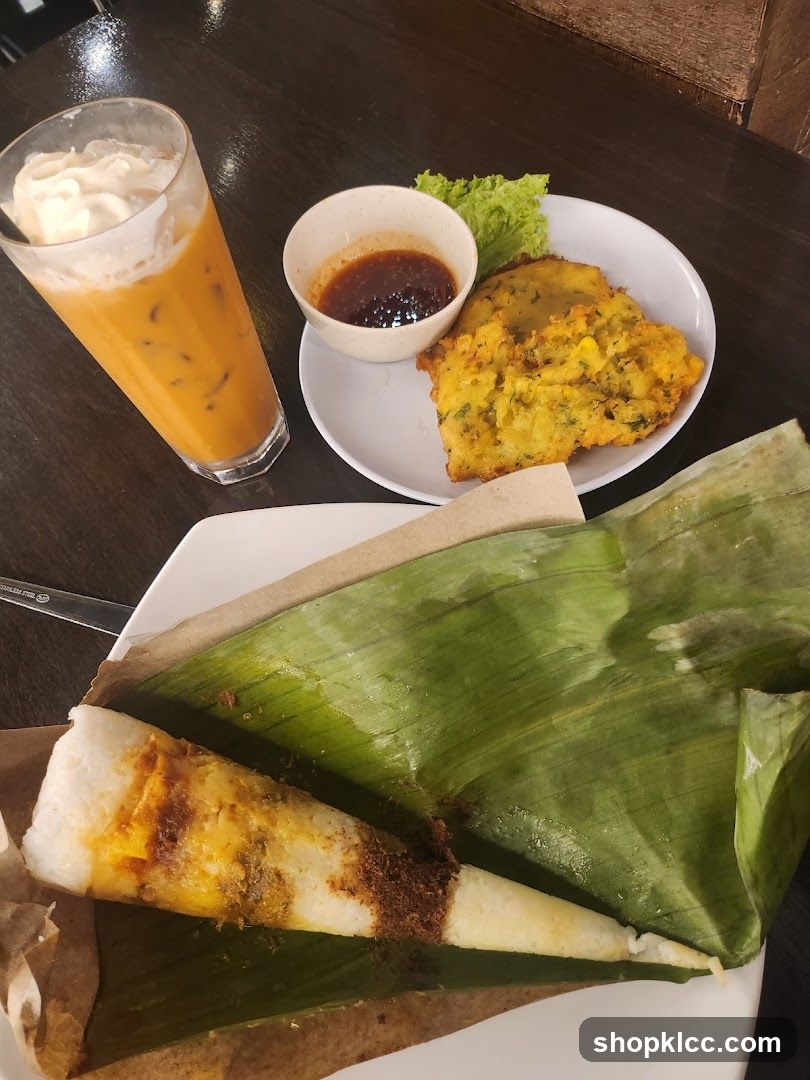 Thai Iced Tea and Snacks