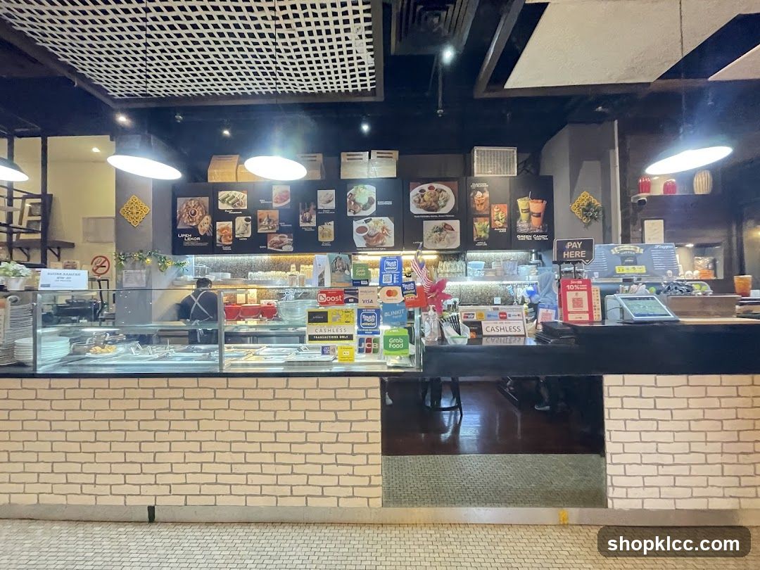 Restaurant Counter with Food Display