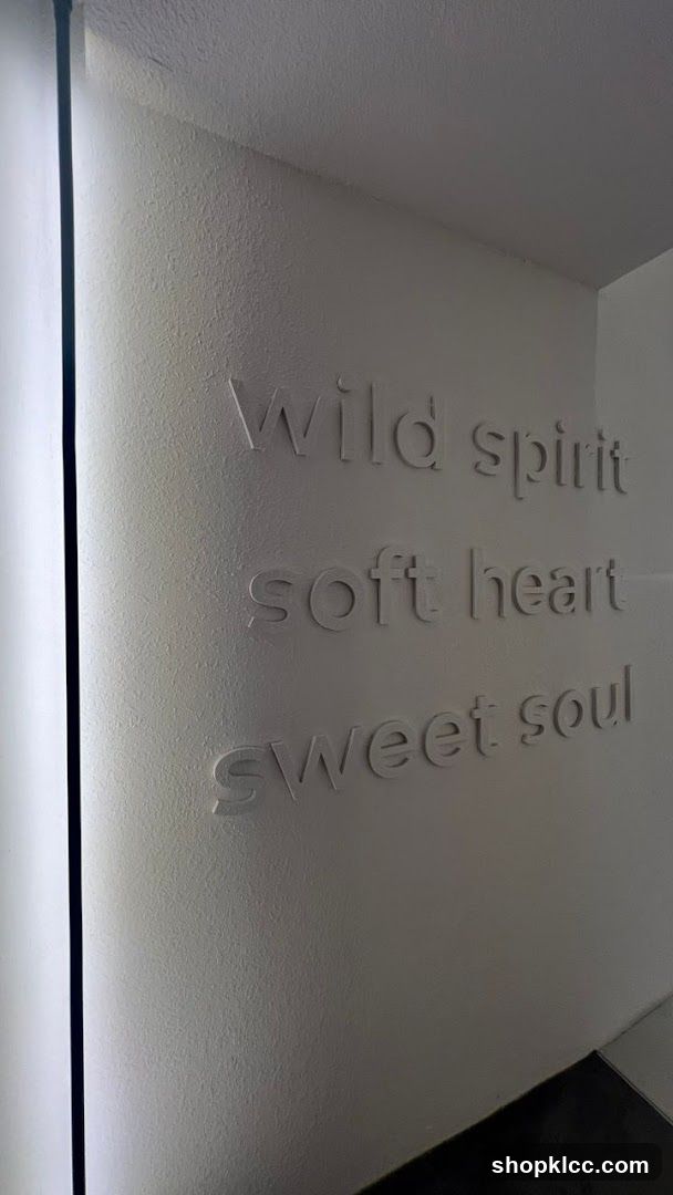 Embossed Text on Wall