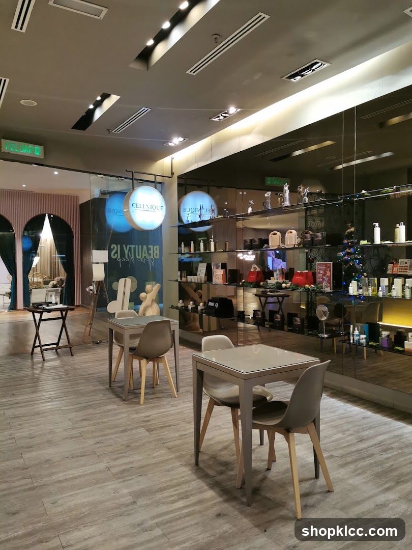 Interior of a beauty store