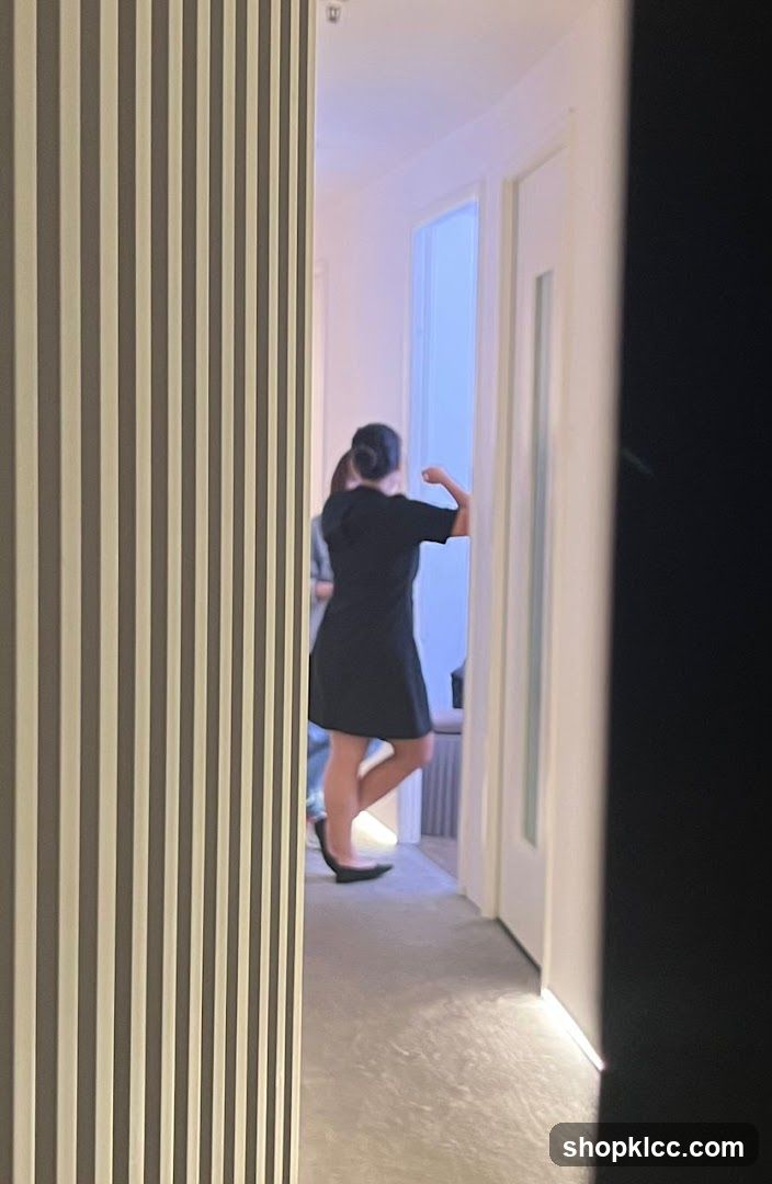 Interior Hallway with People