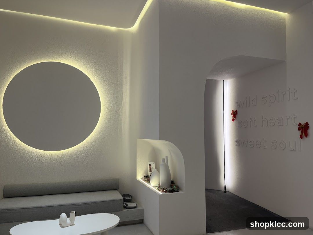 Modern Interior with Inspirational Text