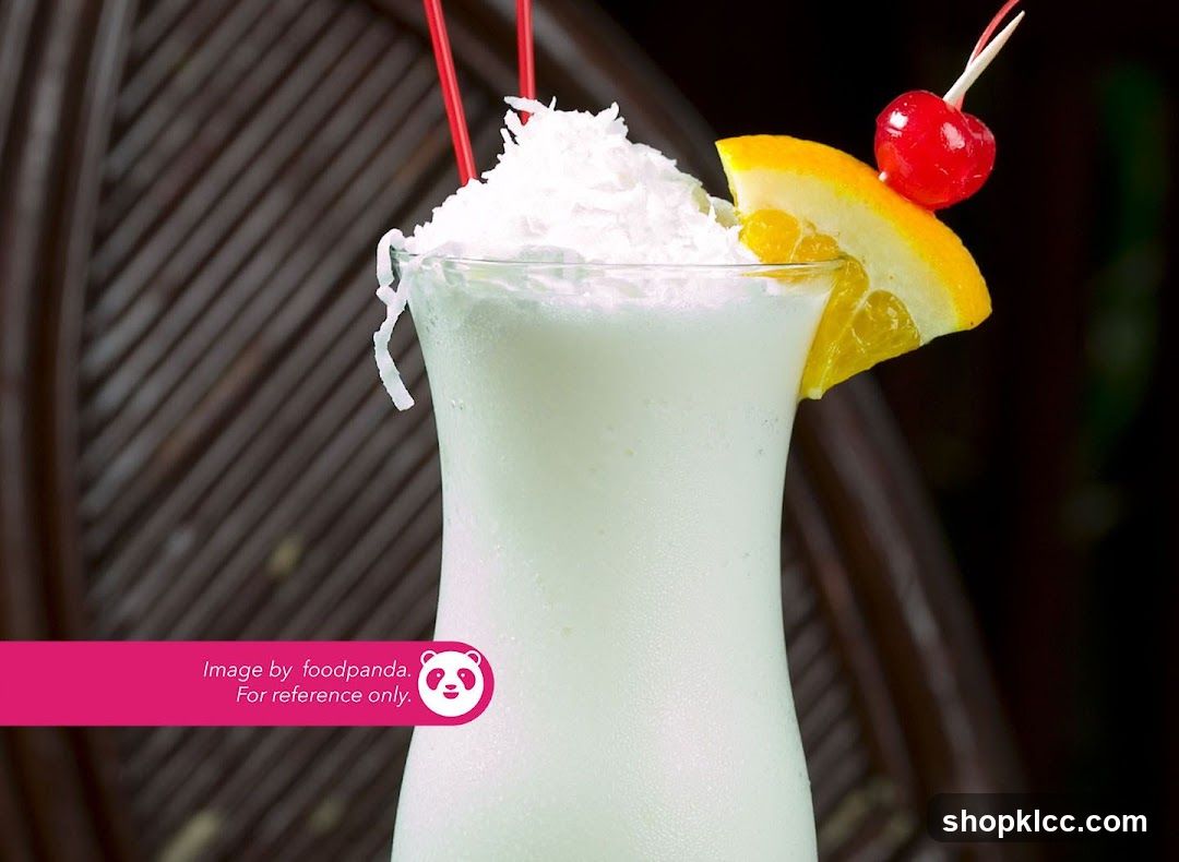 Coconut Milkshake with Garnish