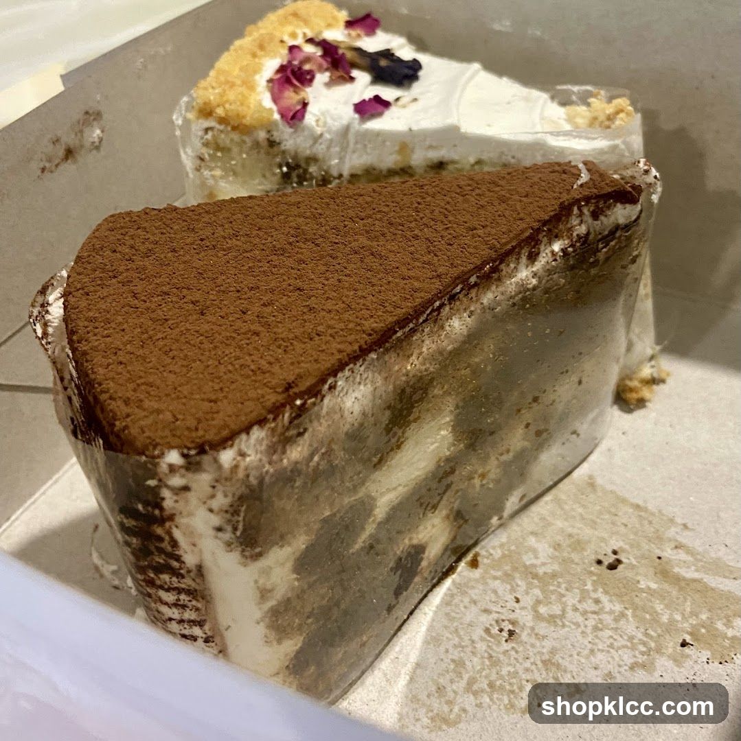 Tiramisu and Cream Cake Slices