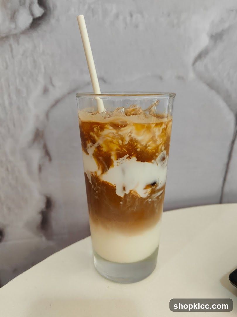 Iced Coffee with Straw