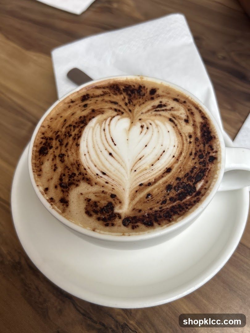Latte with Heart Art