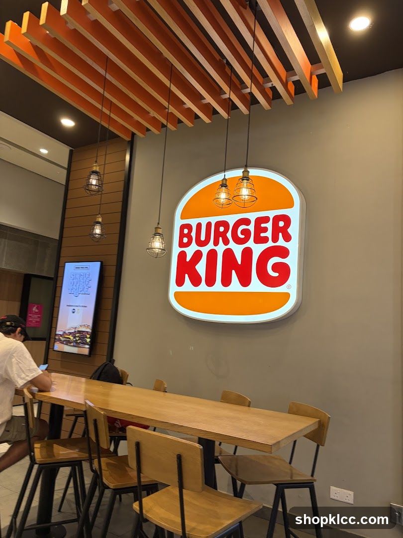 Burger King Interior Dining Area