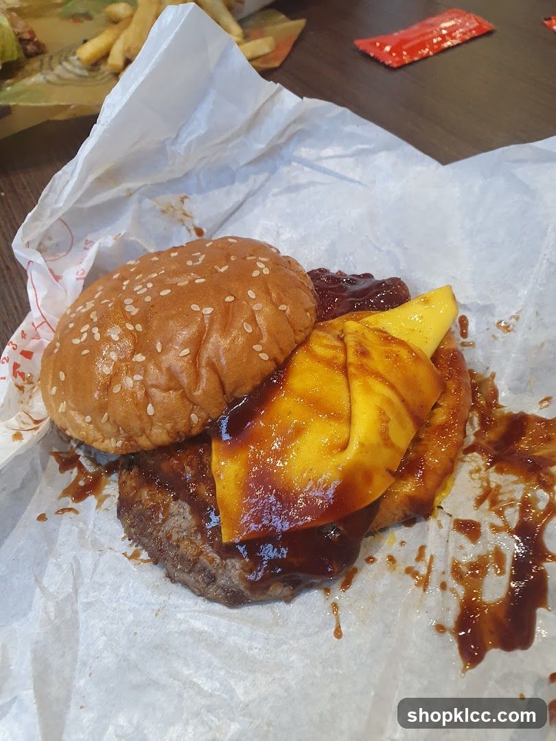 Burger with Cheese and Sauce